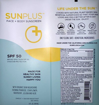 Sunplus Spf 50 (Sunplus Spf50 Sunscreen Lotion 4oz. Tube)